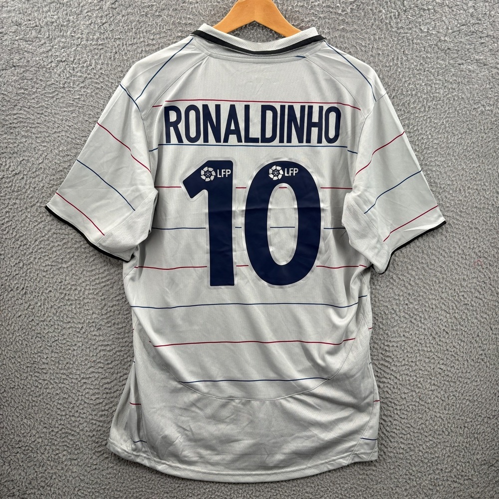 Ronaldinho FC Barcelona Jersey Mens XL 2003/2004 Away Kit La Liga Football